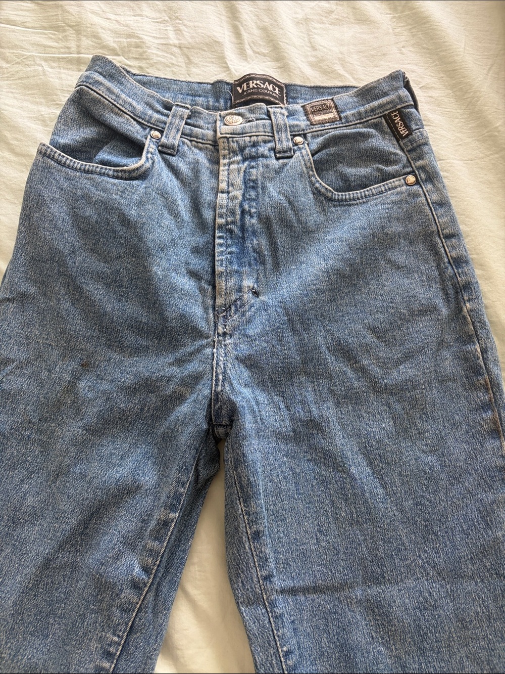 Original Versace Jeans Couture High-Rise 26/42 Women's Denim Jeans